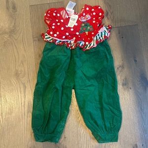 Baby Girl Christmas Pant Romper